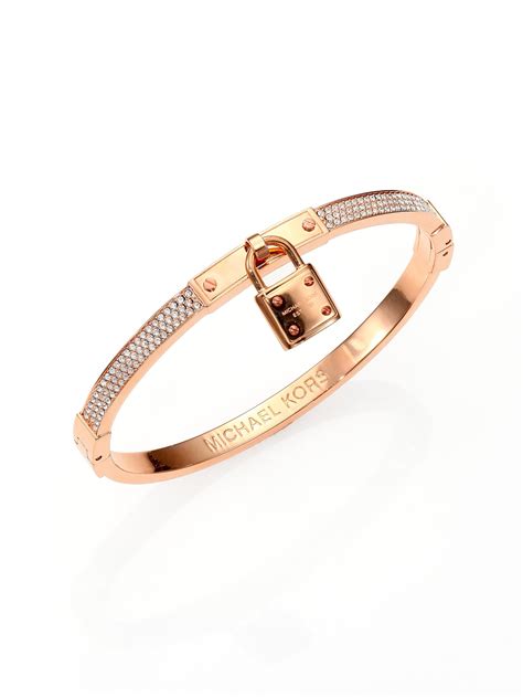 michael kors heart lock necklace|Michael Kors diamond bangle bracelet.